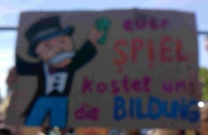 Euer Spiel kostet uns die Bildung